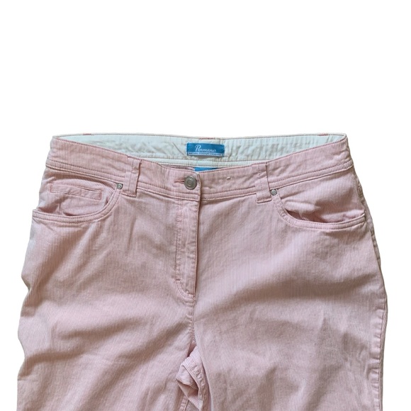 Vintage Penman’s Bermuda 12 clam digger casual comfy preppy pinstripe relaxed - Picture 5 of 7